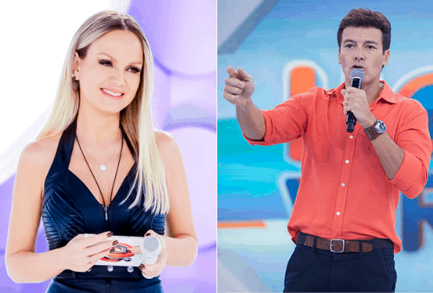 Eliana e Rodrigo Faro padecem com futebol na Globo
