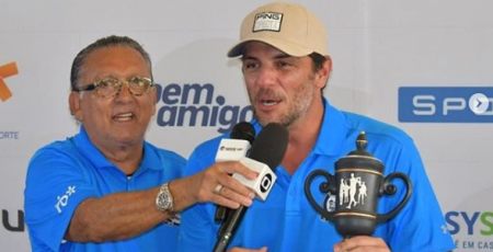 Rodrigo Lombardi vence torneio de golfe organizado por Galvão Bueno nos EUA