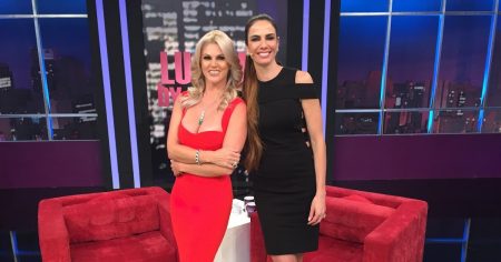 Luciana Gimenez e Val Marchiori se esbarram e protagonizam climão