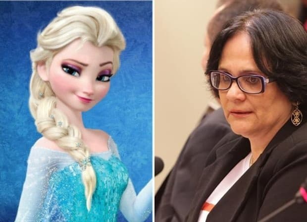 Após polêmica, Elsa, de “Frozen”, chama Damares para seu palácio