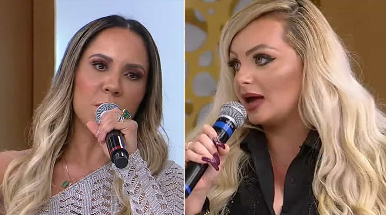 Mulheres Pêra e Melão protagonizam acalorada discussão na TV