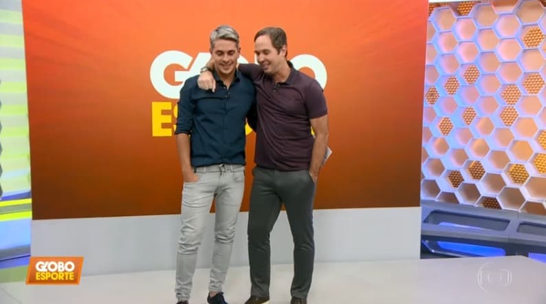 Caio Ribeiro emociona em despedida de Ivan Moré no “Globo Esporte”