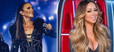 Ivete Sangalo recebe carinho de Mariah Carey e fãs vão à loucura