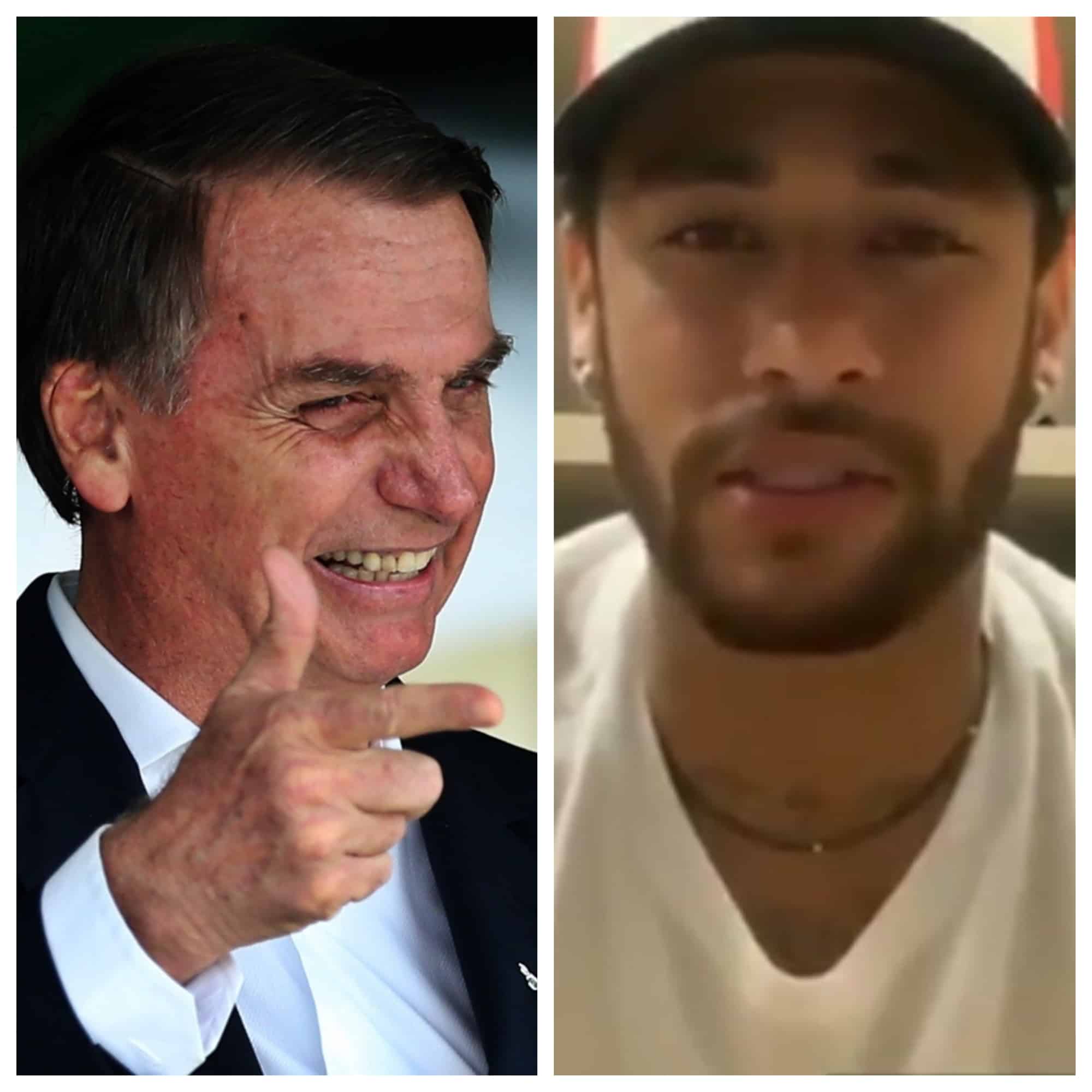Bolsonaro declara apoio a Neymar, acusado de estupro