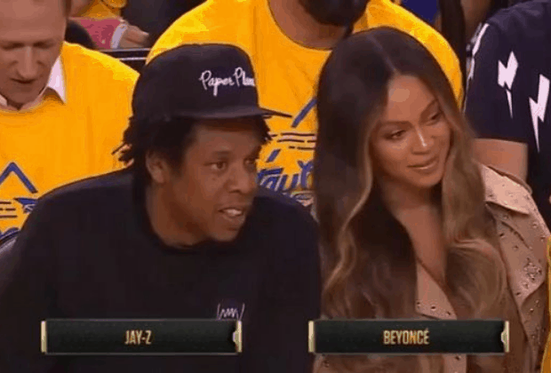 Beyoncé se morde de ciúmes de Jay-Z em jogo de basquete e vídeo viraliza