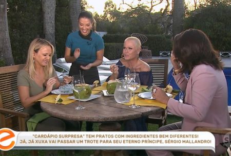 Eliana recebe Xuxa em casa e causa ao servir “pepeca vegana”