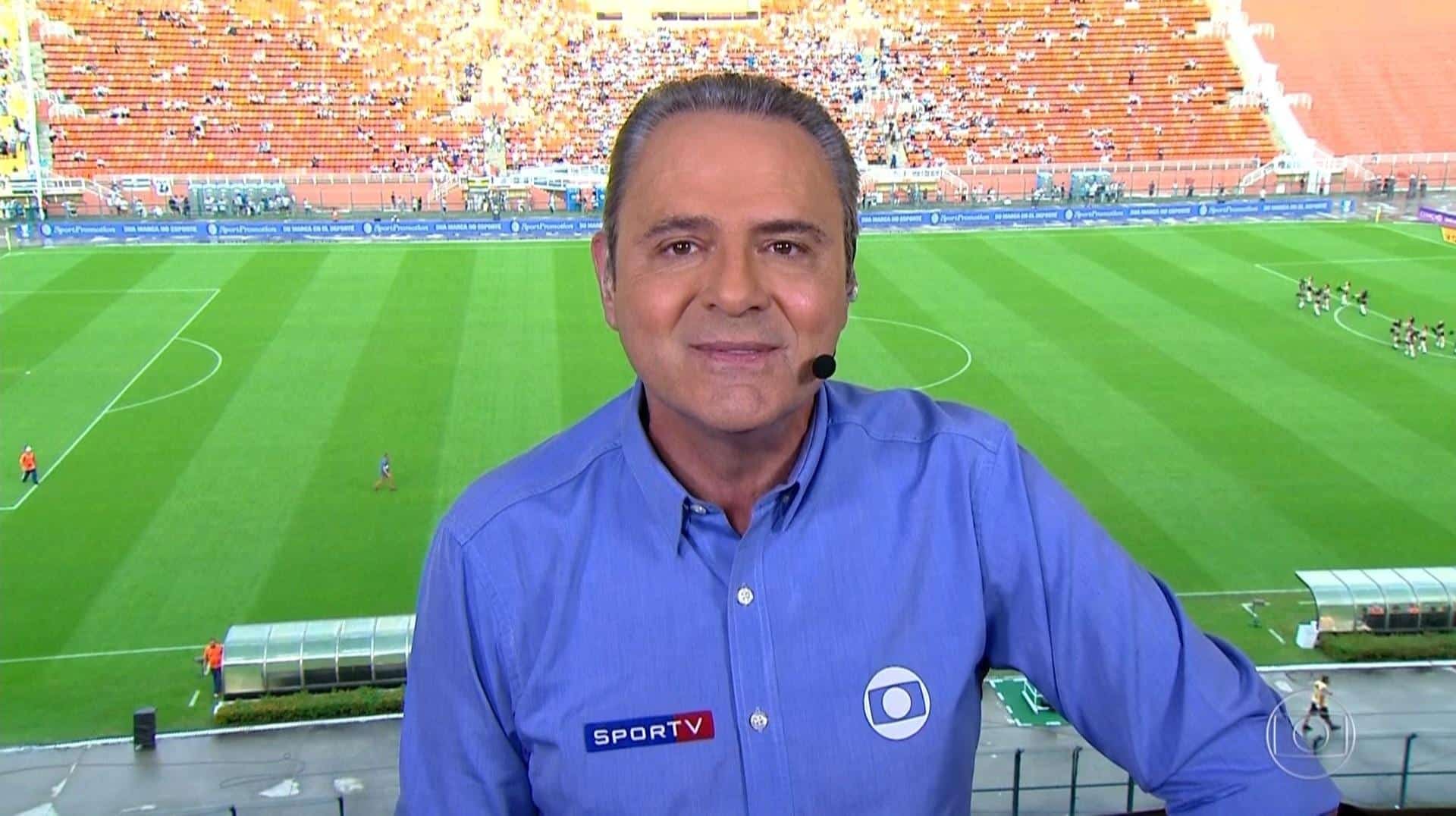 Luis Roberto vira assunto na web durante transmissão de Brasil x França