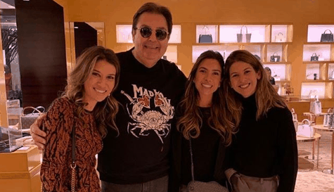 Encontro entre Faustão e filhas de Silvio Santos agita web