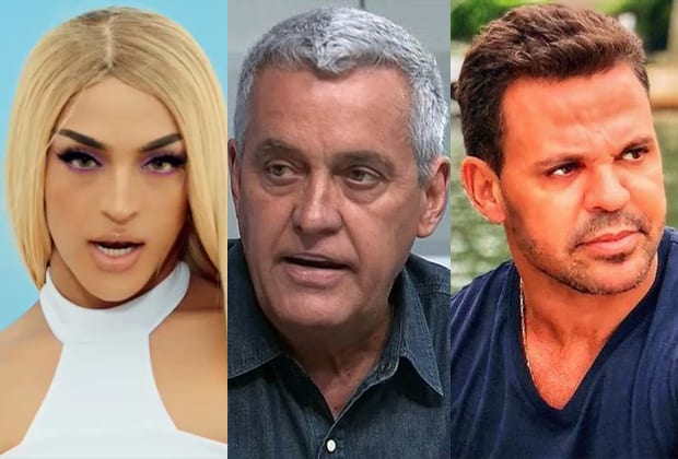 Pabllo Vittar, Mauro Naves e Eduardo Costa