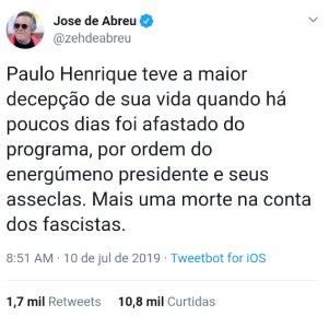 José de Abreu e Bolsonaro