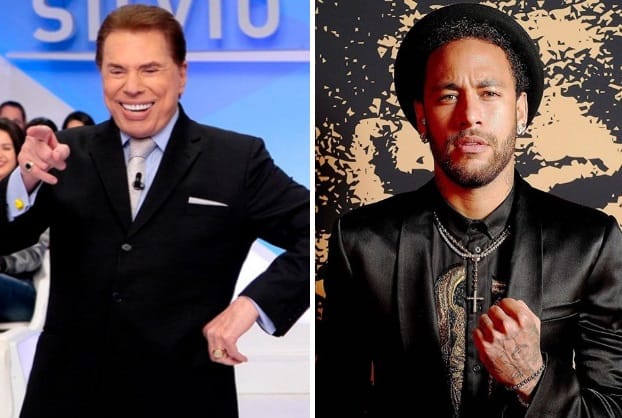 Após escândalo, Neymar encontra com Silvio Santos no SBT