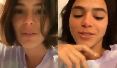 Bruna Marquezine divulga bronzeador e acaba mostrando calcinhas