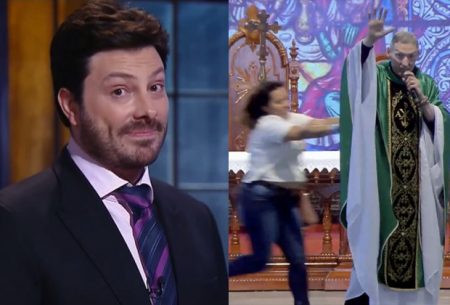 Danilo Gentili é criticado ao fazer piada com padre Marcelo Rossi e reage