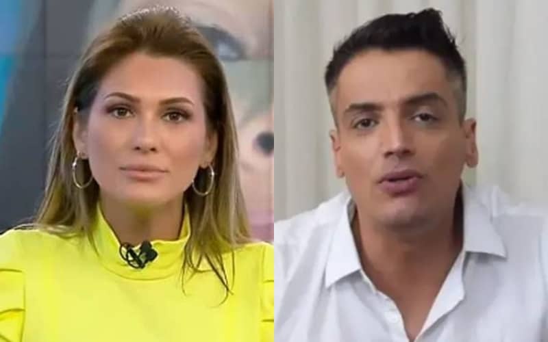 Silvio Santos provoca Lívia Andrade sobre Leo Dias, que responde