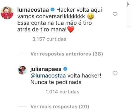 Comentário Luma Costa