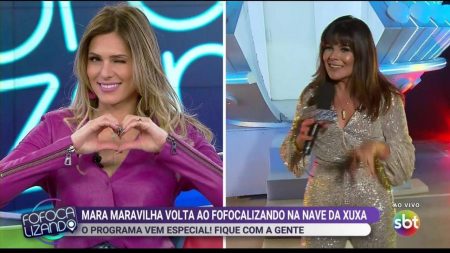 Clima “paz e amor” marca volta de Mara Maravilha ao “Fofocalizando”