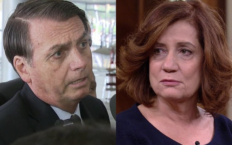 Bolsonaro detona Miriam Leitão e faz crítica pesada contra a Globo