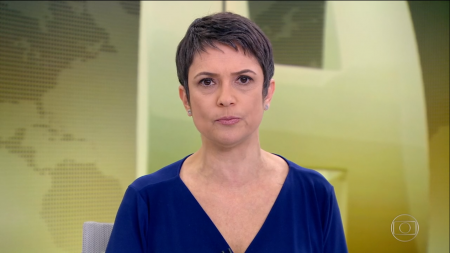 Sandra Annenberg segue sozinha no “Jornal Hoje” até segunda ordem
