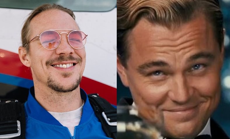 Diplo coloca bumbum para cima e se compara a Leonardo DiCaprio