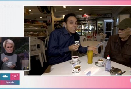 Repórter ensina a mexer café e é alvo de ironia de Ana Maria Braga e Louro José