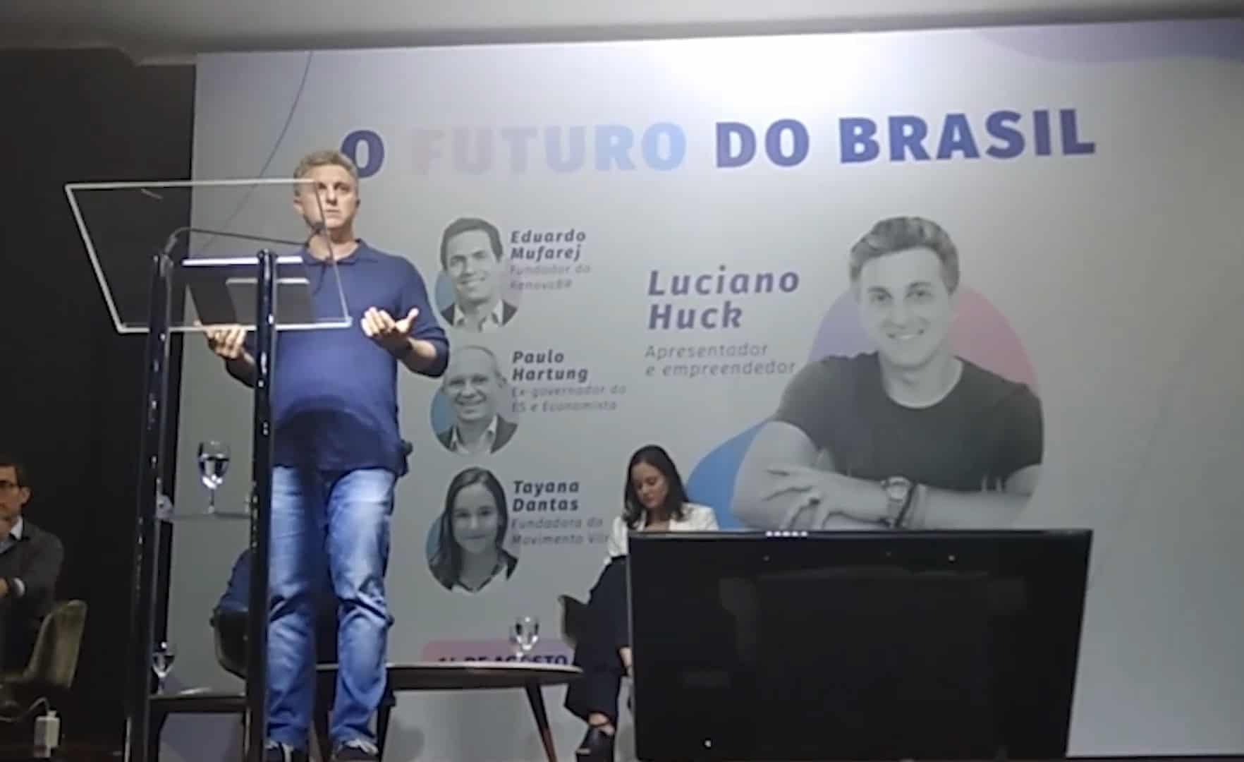 Luciano Huck critica Bolsonaro e mira nas eleições de 2022