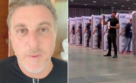 Quadro de Luciano Huck termina com participante em hospital