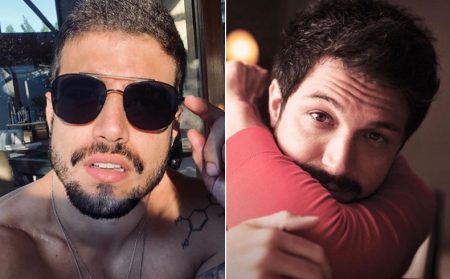 Caio Castro dá abraço apertado em Romulo Estrela e leva fãs à loucura