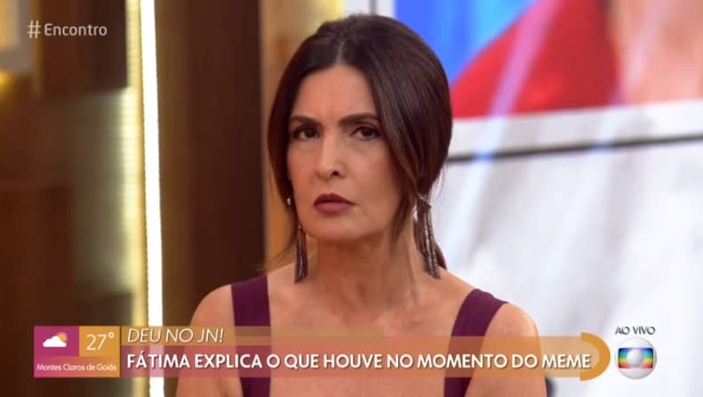 Fátima Bernardes comenta perrengue que passou no “Jornal Nacional”