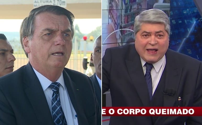Revoltado, Datena perde o controle na Band e questiona Bolsonaro