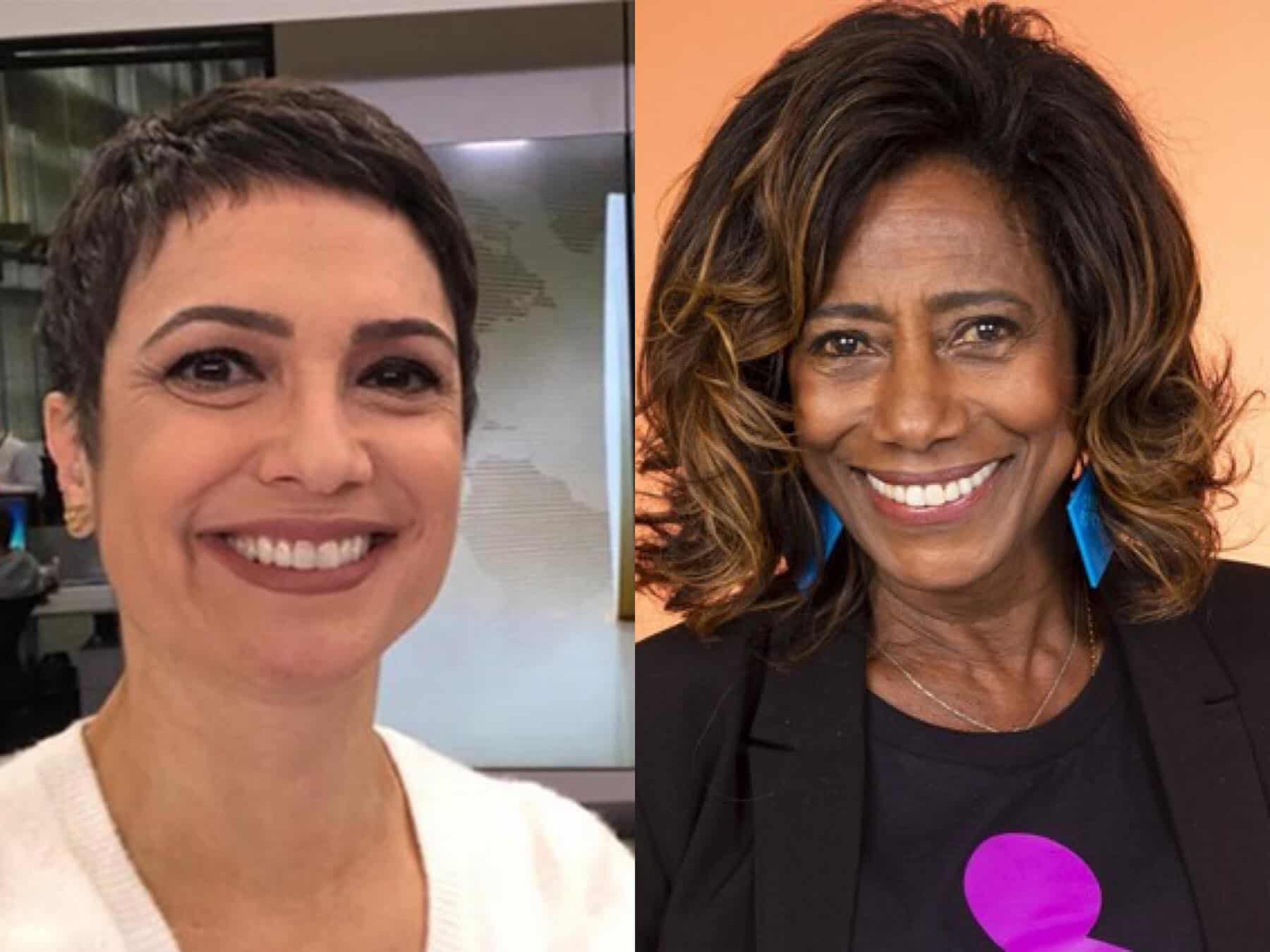 Sandra Annenberg e Glória Maria gravam Globo Repórter juntas pela primeira vez