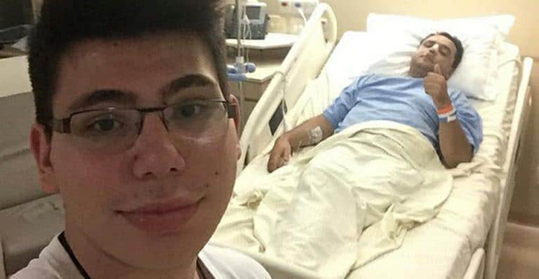 Geraldo Luis surge em cama de hospital e assusta fãs