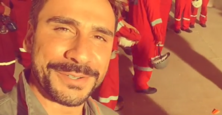 Júlio Rocha surpreende com ensaio fotográfico em local inusitado