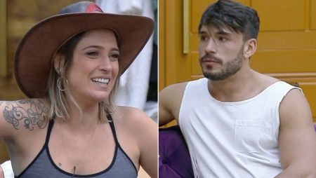 A Fazenda 2019: Lucas Viana e Tati Dias tentam prever voto do outro grupo