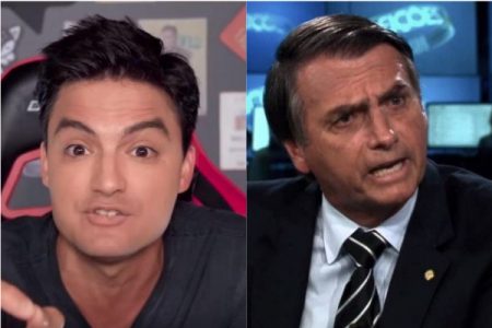 Felipe Neto reage ao ver solidariedade de Bolsonaro a Luciano Hang