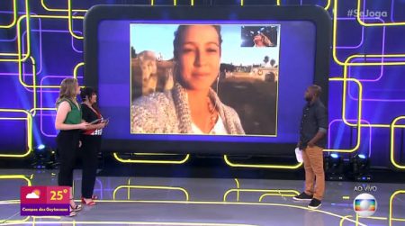 Luana Piovani quebra o protocolo e fala palavrão ao vivo na Globo