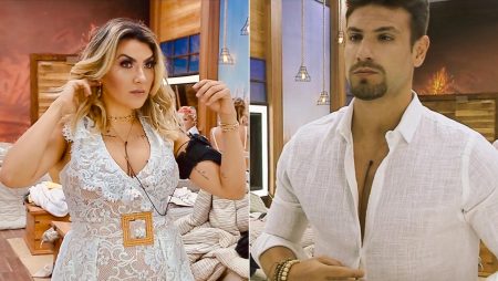 A Fazenda 2019: Thayse e Guilherme se alfinetam durante festa