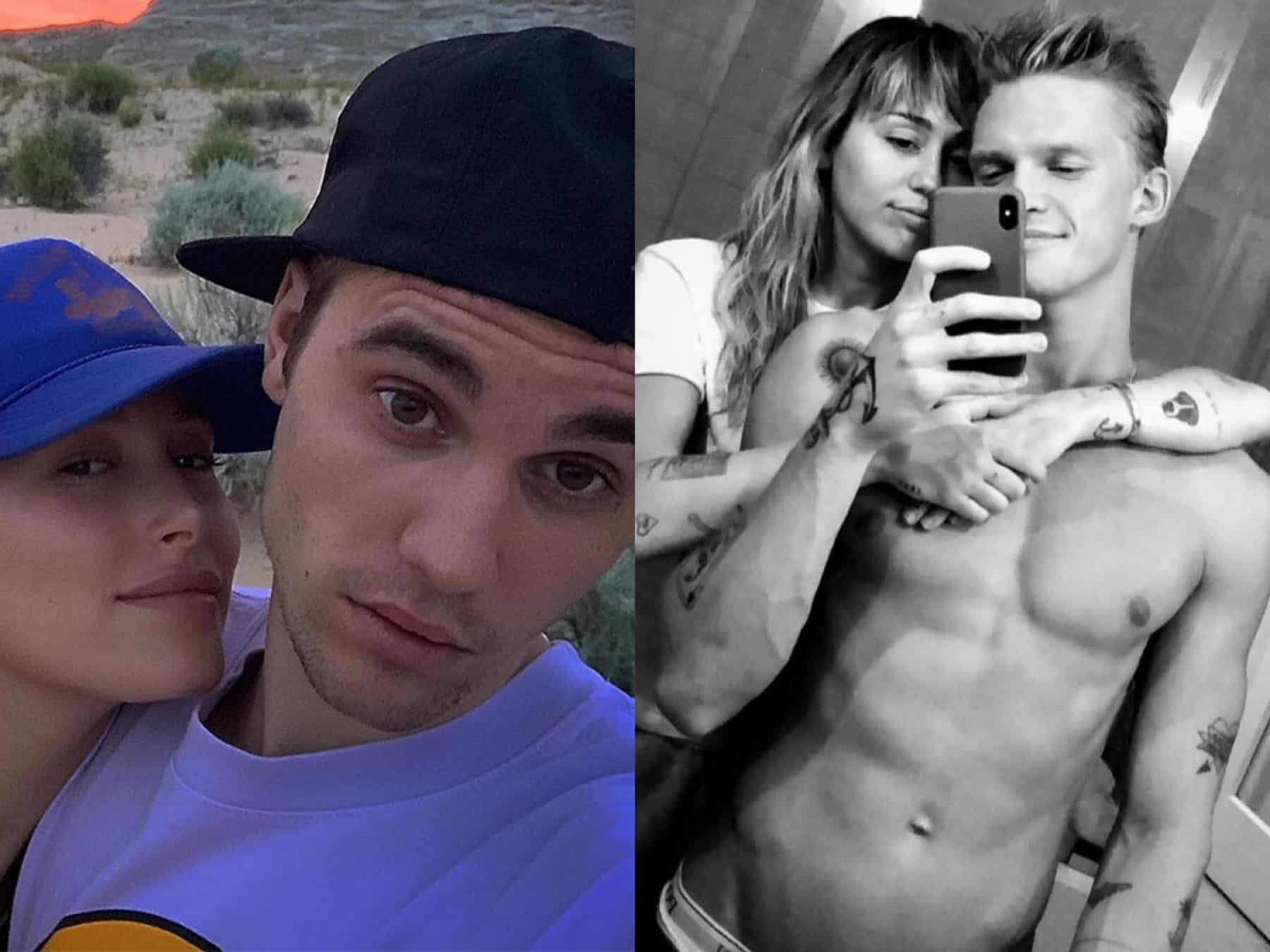 Justin Bieber elogia corpo de namorado de Miley Cyrus e sugere encontro a quatro