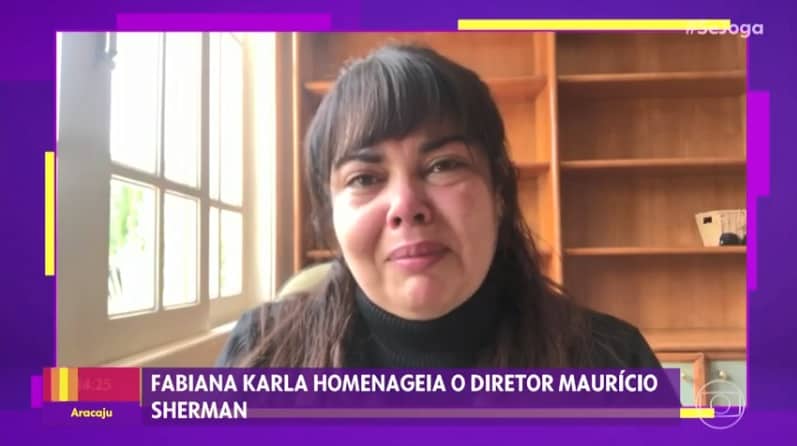 Abalada, Fabiana Karla desfalca o Se Joga após morte de diretor