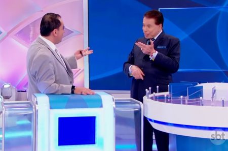 Silvio Santos encontra Kajuru e rebate polêmica criada por ele