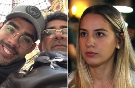 Pai de Gabriel Diniz surpreende e viaja com a noiva do cantor
