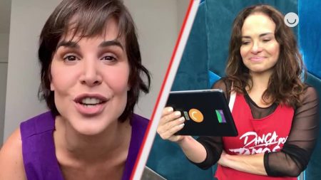 Luiza Tomé relembra tempos de Record nos bastidores da Dança dos Famosos