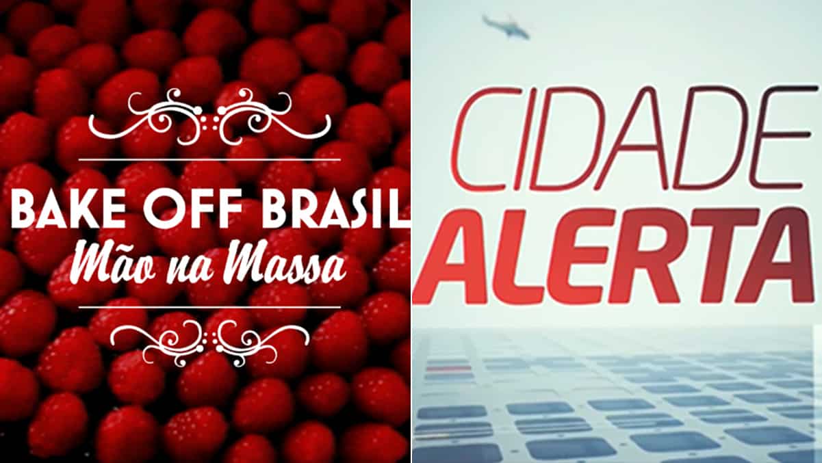 Bake Off Brasil garante vice ao SBT e Cidade Alerta vai bem na Record