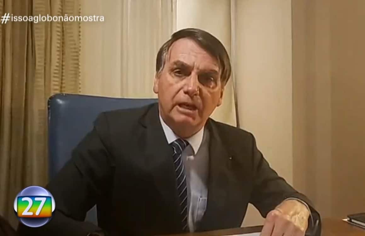 Globo ironiza ataque e diz que Bolsonaro está obcecado pela emissora