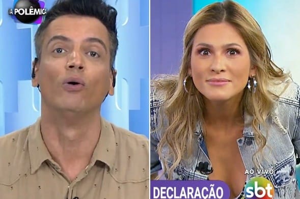 Leo Dias faz declaração para Lívia Andrade e apresentadora responde