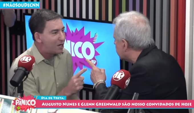Jornalista apoiador do Governo sai na porrada ao vivo com Glenn Greenwald