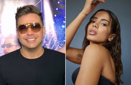Wesley Safadão divulga foto antiga e Anitta se recusa a fazer o mesmo