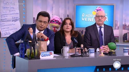Renato Lombardi se irrita com Geraldo Luís durante Balanço Geral