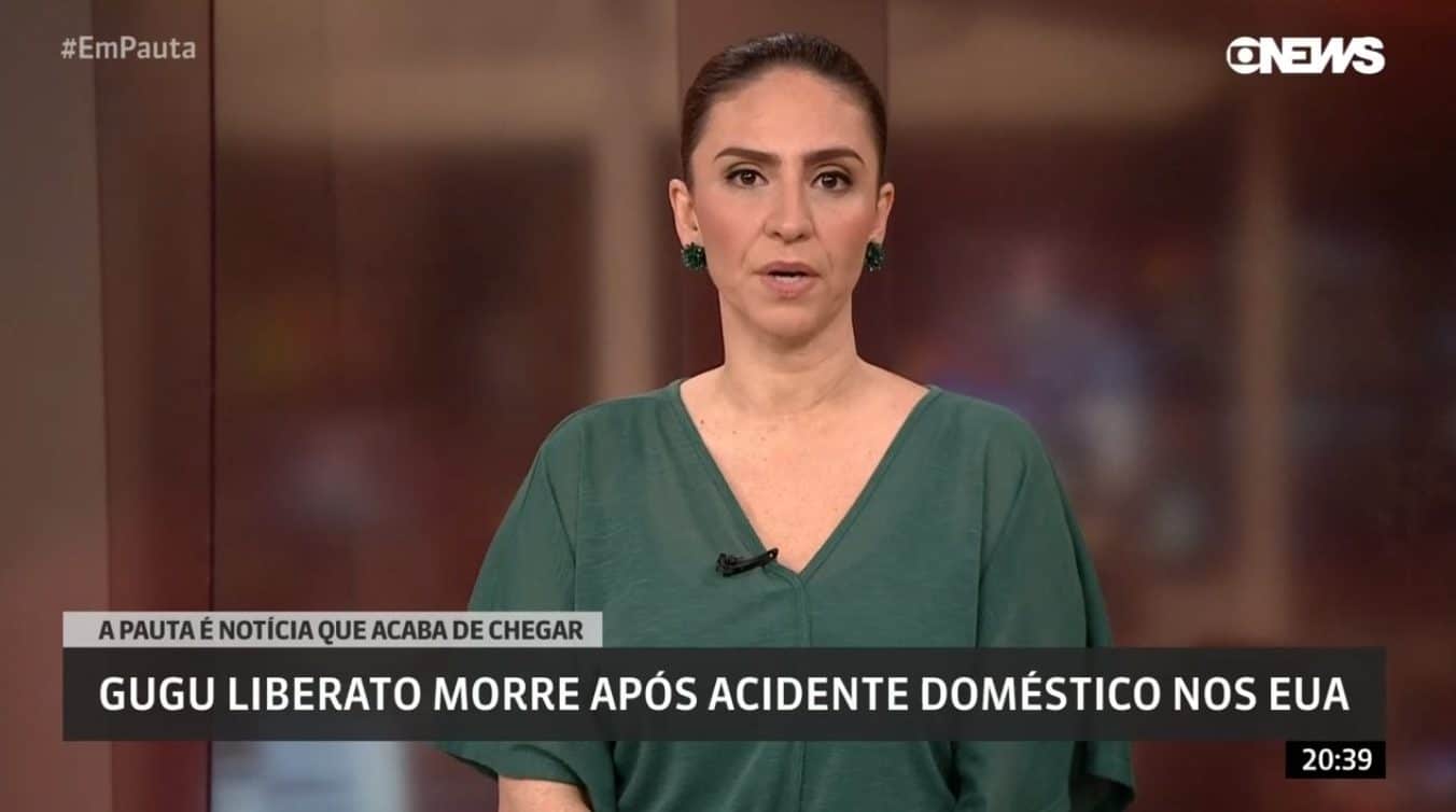 GloboNews informa “morte” de Gugu Liberato e pede desculpas