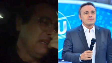 Celso Portiolli se desespera e chora ao saber da morte de Gugu Liberato