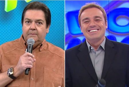 Faustão aparece no SBT em homenagem a Gugu no Domingo Legal